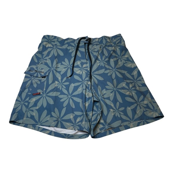 MAUI Rippers Hawaii Maui Mermaids Floral Swim Surfing Board Shorts Men’s Size 3X - Picture 1 of 11